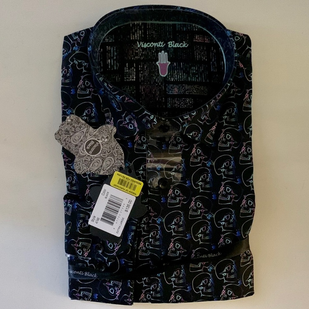Men’s Visconti Black Skull Shirt